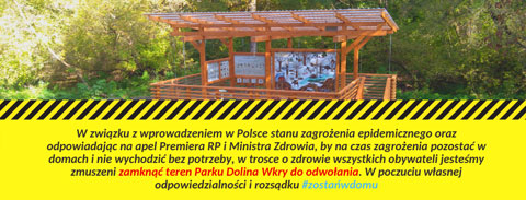 Park Dolina Wkry zamknięty do odwołania