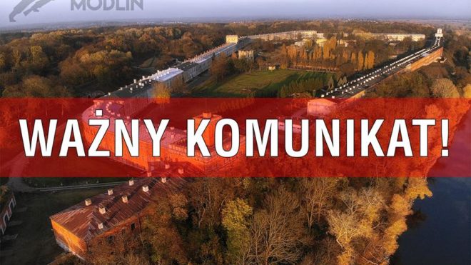 Garnizon Modlin nieczynny do 29 marca