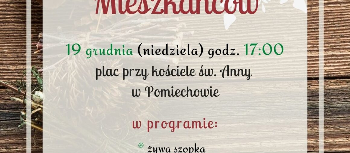 Spotkanie Wigilijne Mieszkańców