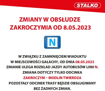 Utrudnienia w dojeździe do Zakroczymia