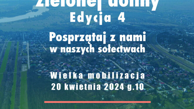 Dzień Zielonej Doliny – posprzątajmy w naszych sołectwach!