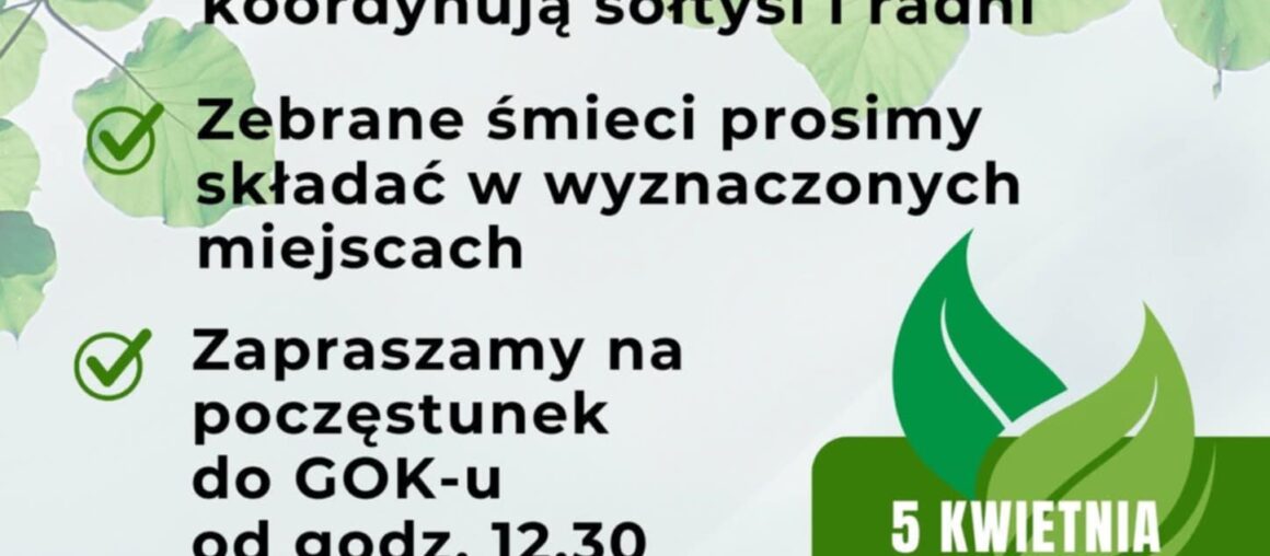 Wspólne sprzątanie gminy Leoncin. Stop śmieceniu.