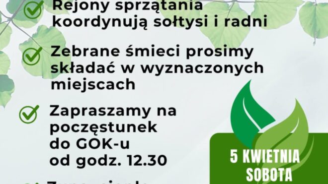 Wspólne sprzątanie gminy Leoncin. Stop śmieceniu.