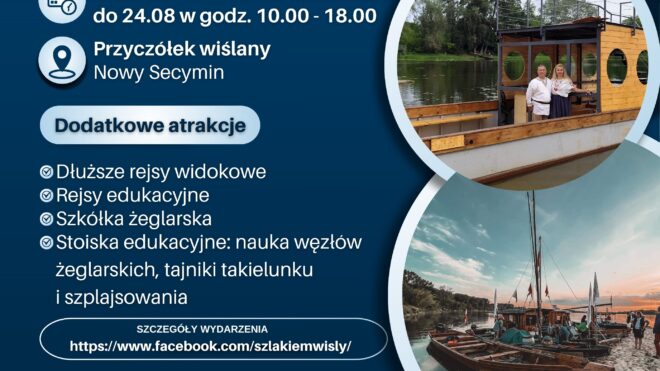 Prom pieszo rowerowy Nowy Secymin-Wychódźc będzie pływał w każdy weekend wakacji.