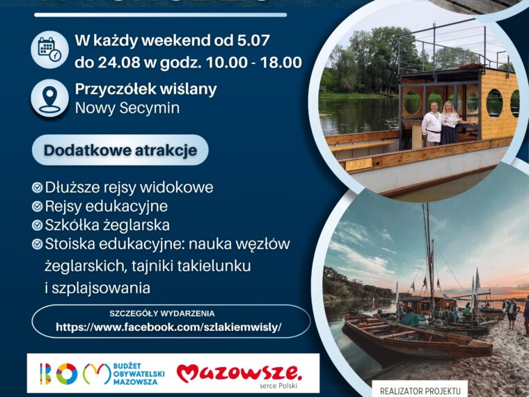 Prom pieszo rowerowy Nowy Secymin-Wychódźc będzie pływał w każdy weekend wakacji.